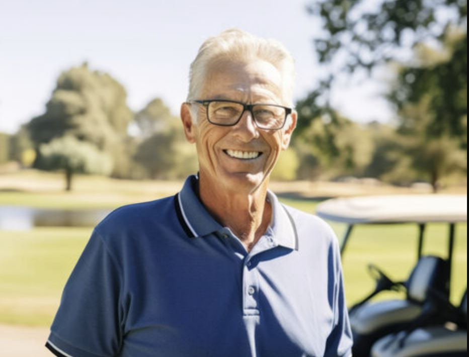 old man golf